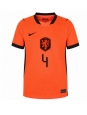 Ženske Nogometnih dresov Nizozemska Virgil van Dijk #4 Domači SP 2026 Kratki rokavi